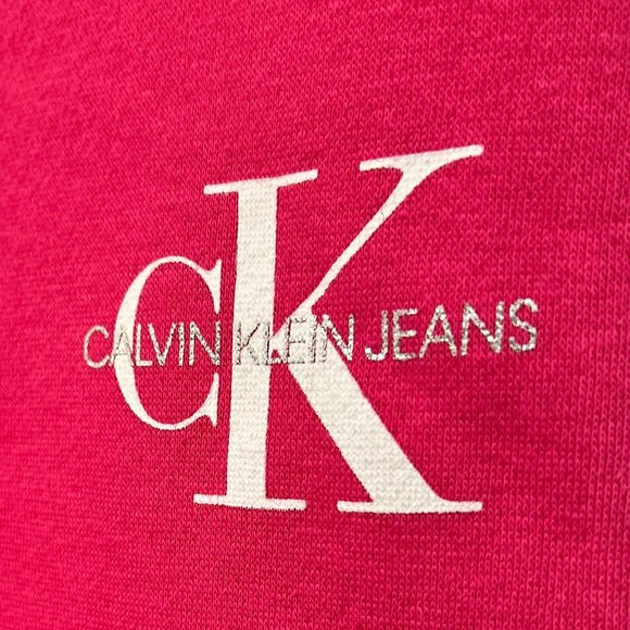 CALVIN KLEIN JEANS PINK POPPY JOGGERS - Picture 5 of 9